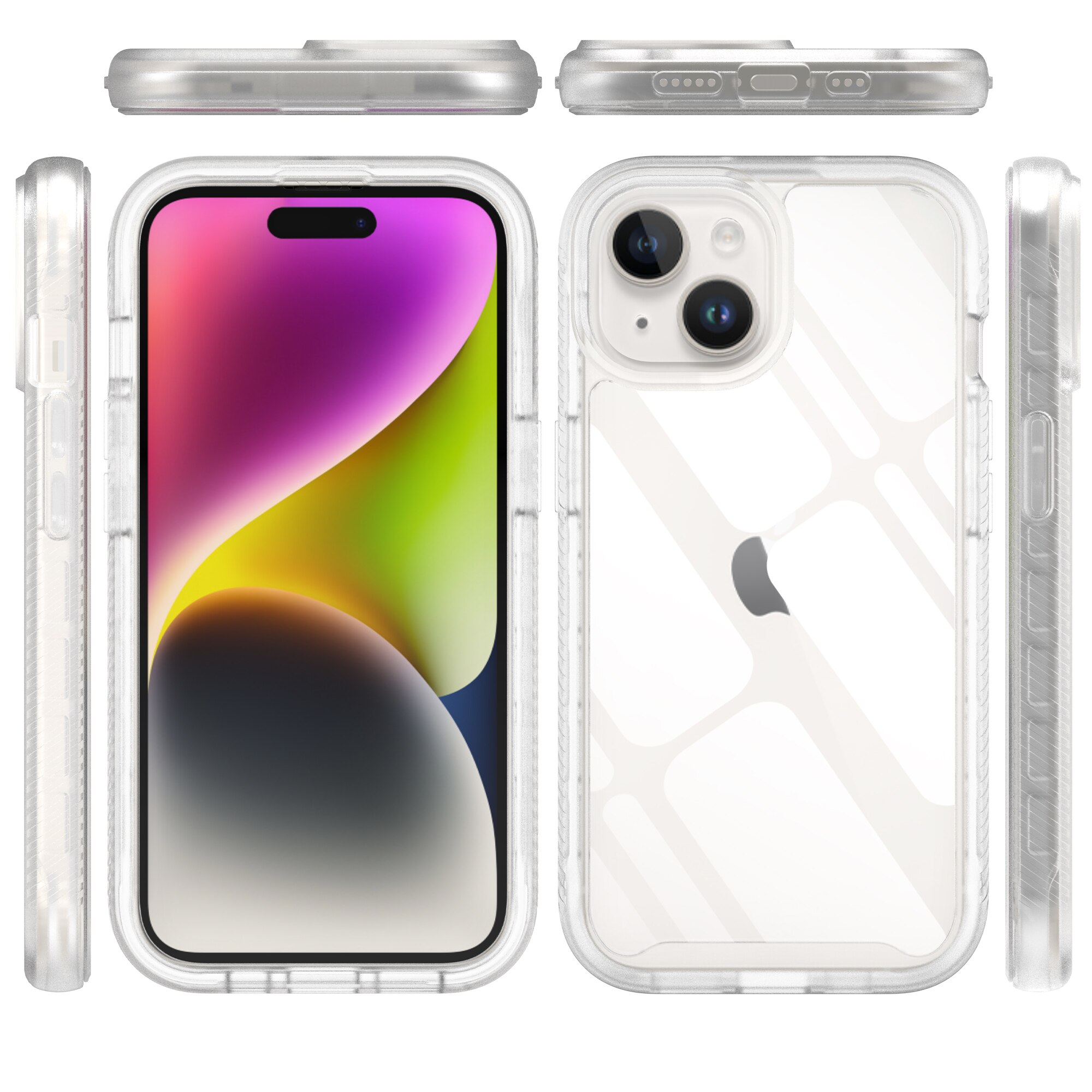 Funda Full Protection iPhone 15 Plus Transparente