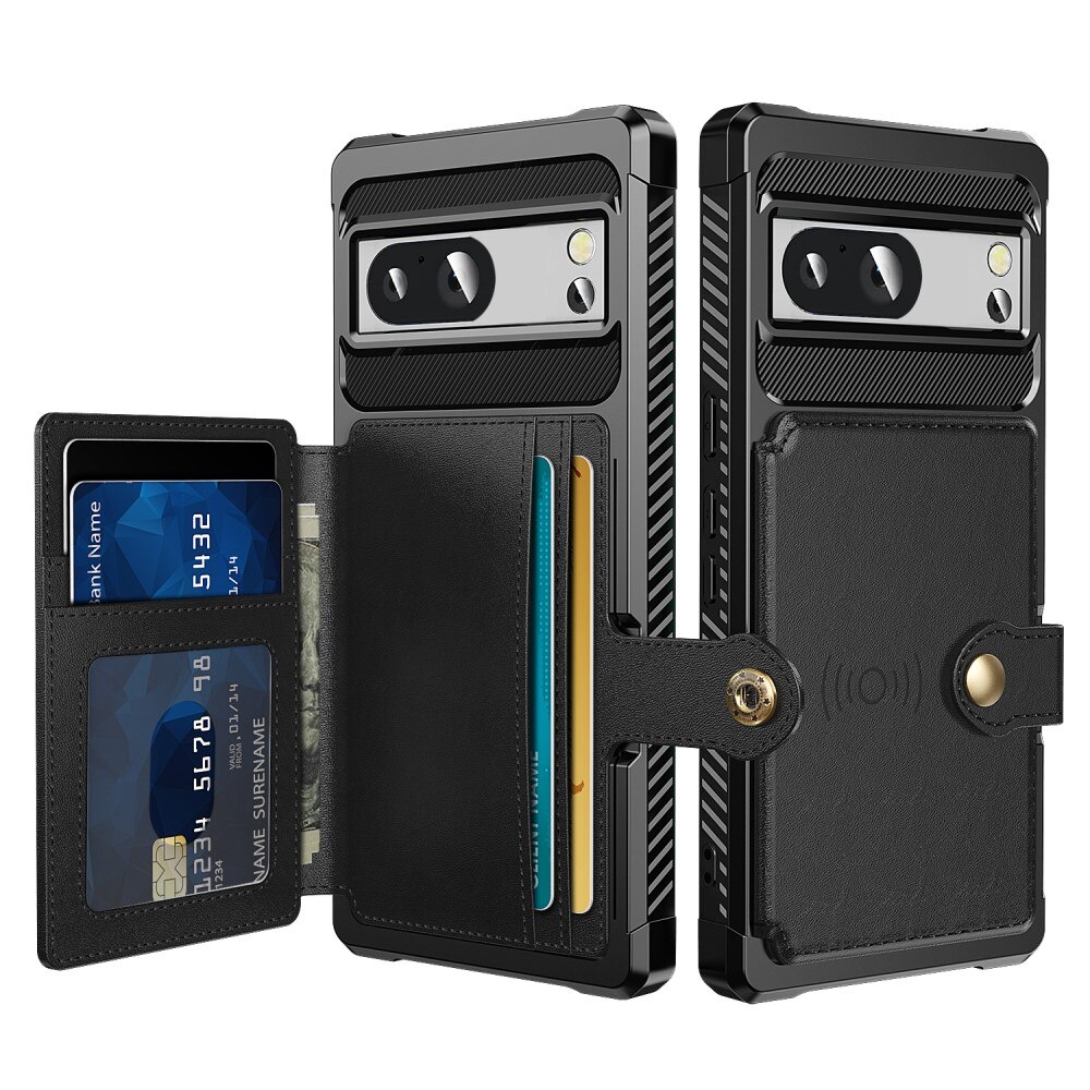 Funda con tarjetero Tough Multi-slot Google Pixel 8 Negro