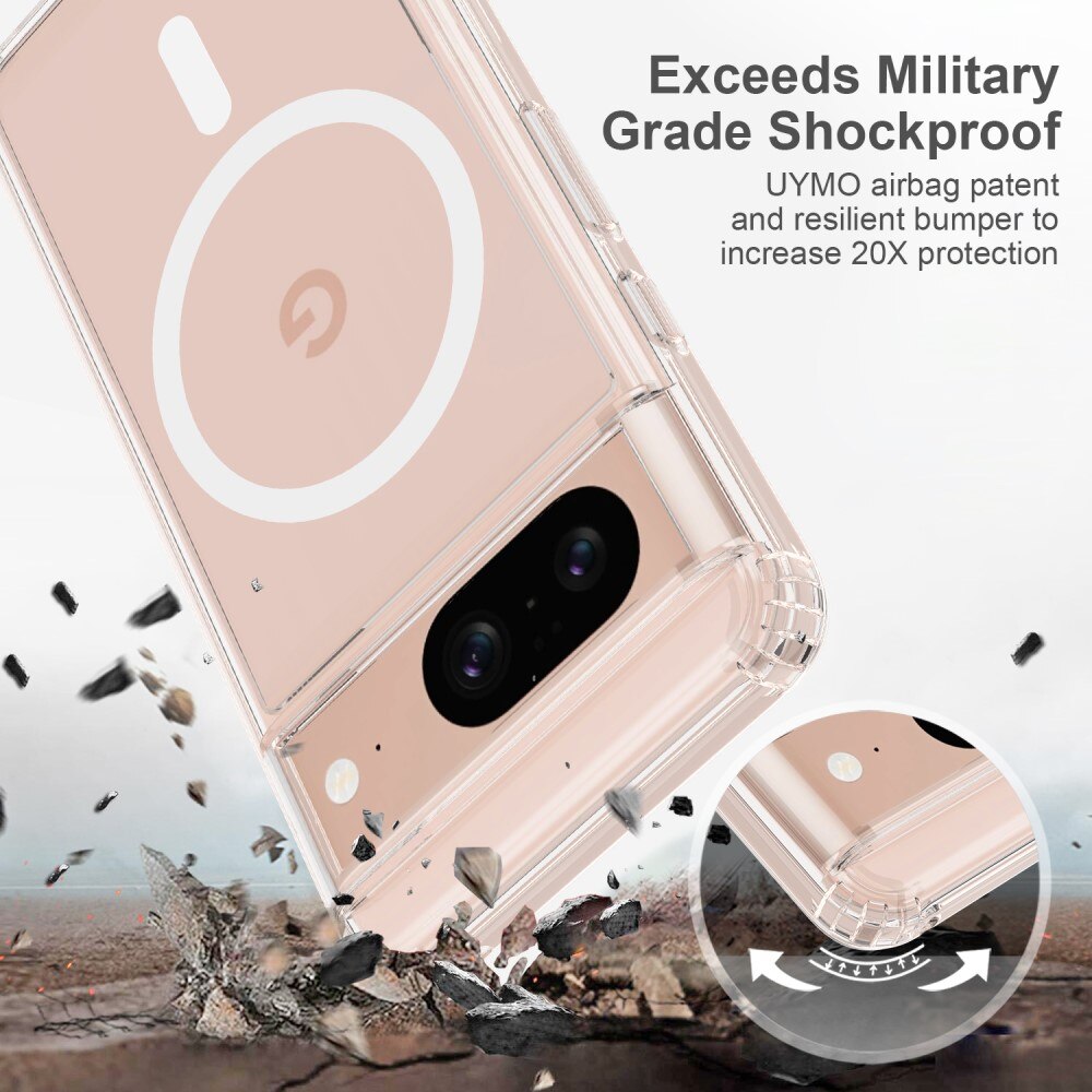 Funda híbrida MagSafe Google Pixel 8 Transparente