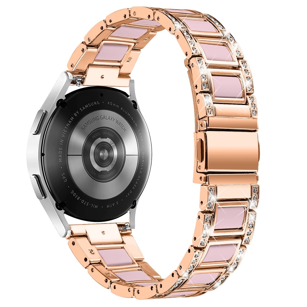 Correa de diamantes Samsung Galaxy Watch 6 Classic 47mm Rosegold Rose