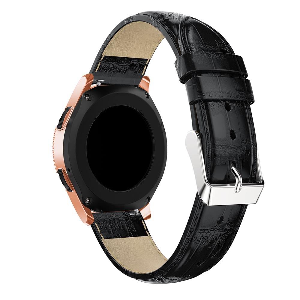 Cocodrilo Correa de piel Samsung Galaxy Watch 6 Classic 47mm negro