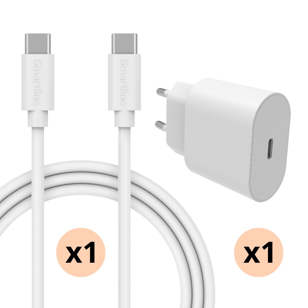 Cargador completo Google Pixel 8 - Cable de 2m y cargador de pared USB-C